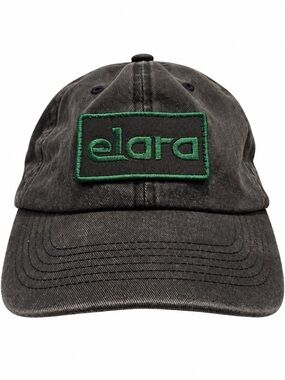 Rare Elara Pictures Safdie Bros Black Green Logo Dad Hat
